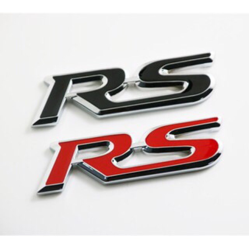 ［沐沐屋］RS 立體 貼紙 金屬製 標誌 貼紙 3D 立體 金屬 改裝 RS裝飾車貼-福特 Focus MK4