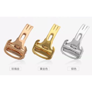 【錶帶家】卡地亞Cartier 坦克 藍汽球 Pasha 代用不銹鋼螺絲款摺疊扣20mm 18mm 16mm 14mm