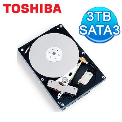 全新 TOSHIBA 東芝 3T 3TB 3.5吋硬碟（DT01ACA300) 7200轉 64MB  三年保固