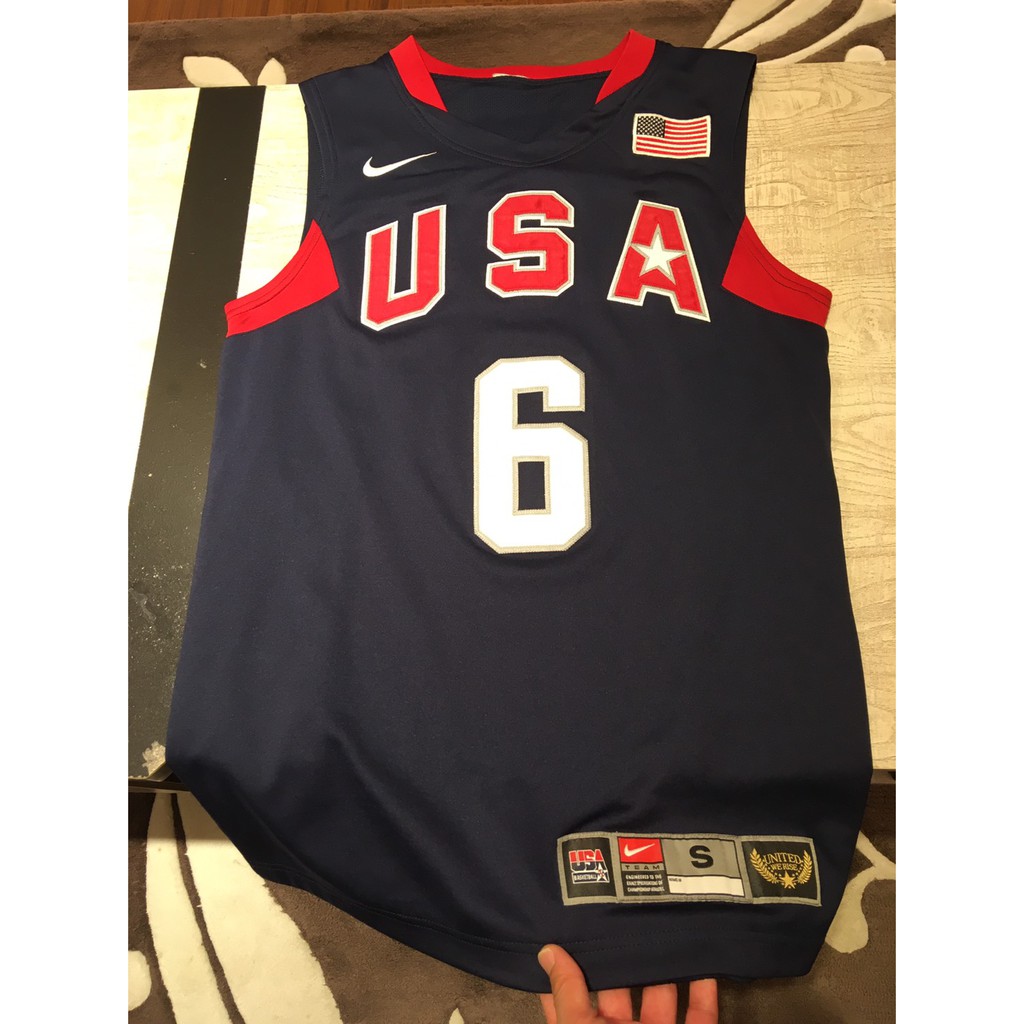NIKE Lebron James AU 2008 北京奧運 USA 美國隊 球衣 S號 九成新近全新