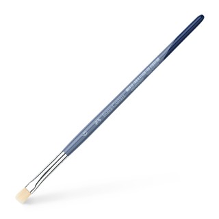 德國 輝柏Faber-Castell水彩毛刷筆(藍桿/扁頭/合成纖維)
