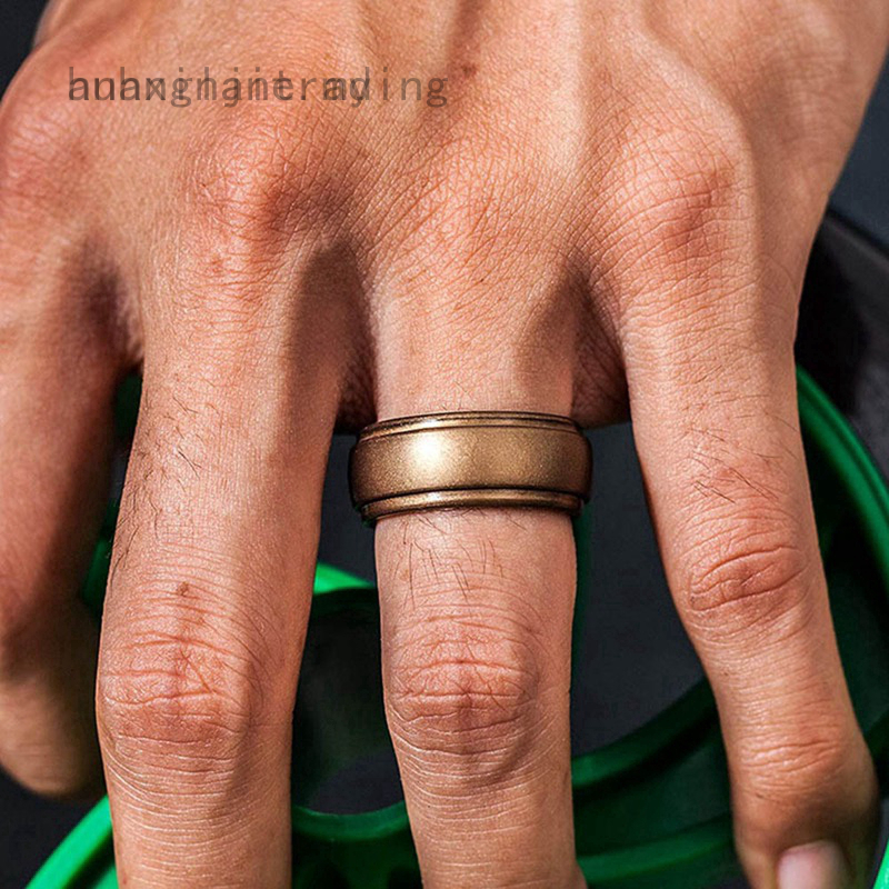 黃蘭特製蒙尼玉古林尚香矽膠環男女士結婚樂隊步伐邊緣橡膠結婚戒指運動主動健身 蝦皮購物