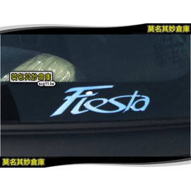 莫名其妙倉庫【AL040 Fiesta 字標隨意貼】 Ford New Fiesta 小肥精品配件空力套件