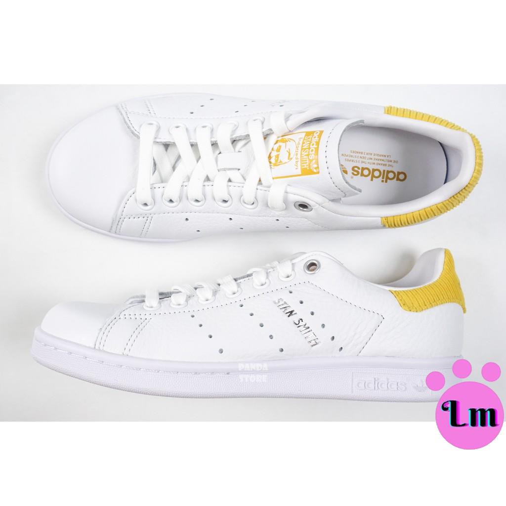 LM】ADIDAS ORIGINALS STAN SMITH 皮革燈心絨運動鞋H69023 白黃女鞋| 蝦皮購物
