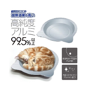 ★Petshop寵物網★日本MaruKan 貓臉鋁製涼墊(S/M)