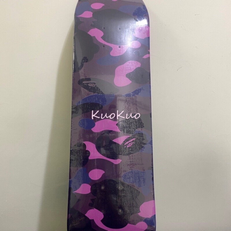 BAPE COLOR CAMO SKATEBOARD APE 紫迷彩滑板