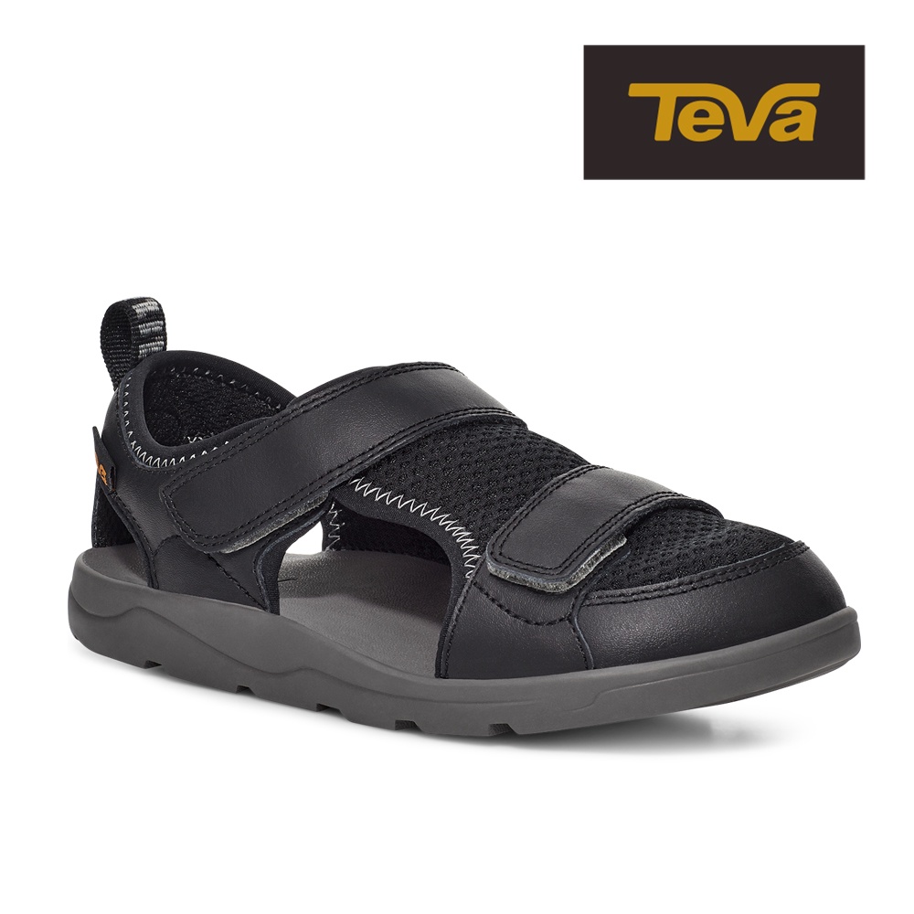 【TEVA】幼/中/大童護趾涼鞋 護趾運動涼鞋/雨鞋/水鞋/童鞋-Hurricane Seekado 黑色(原廠)