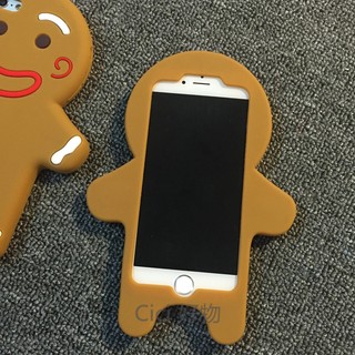 薑餅人iphone手機殼 蘋果 餅乾人 全包矽膠軟殼 保護套