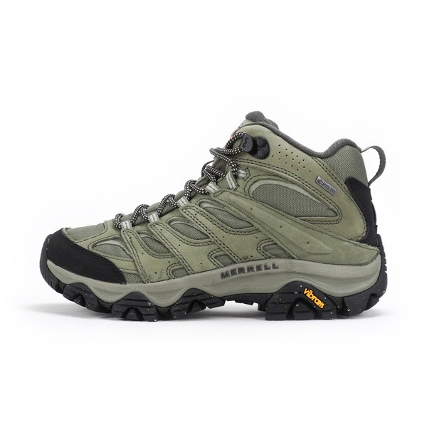 Merrell Moab 3 Smooth Mid GTX 女 登山鞋 戶外 防水 真皮 中筒 綠 [ML036432]