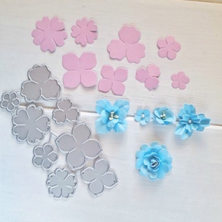 愛* 花卉切割模具花卉壓花模切模板用於卡片製作