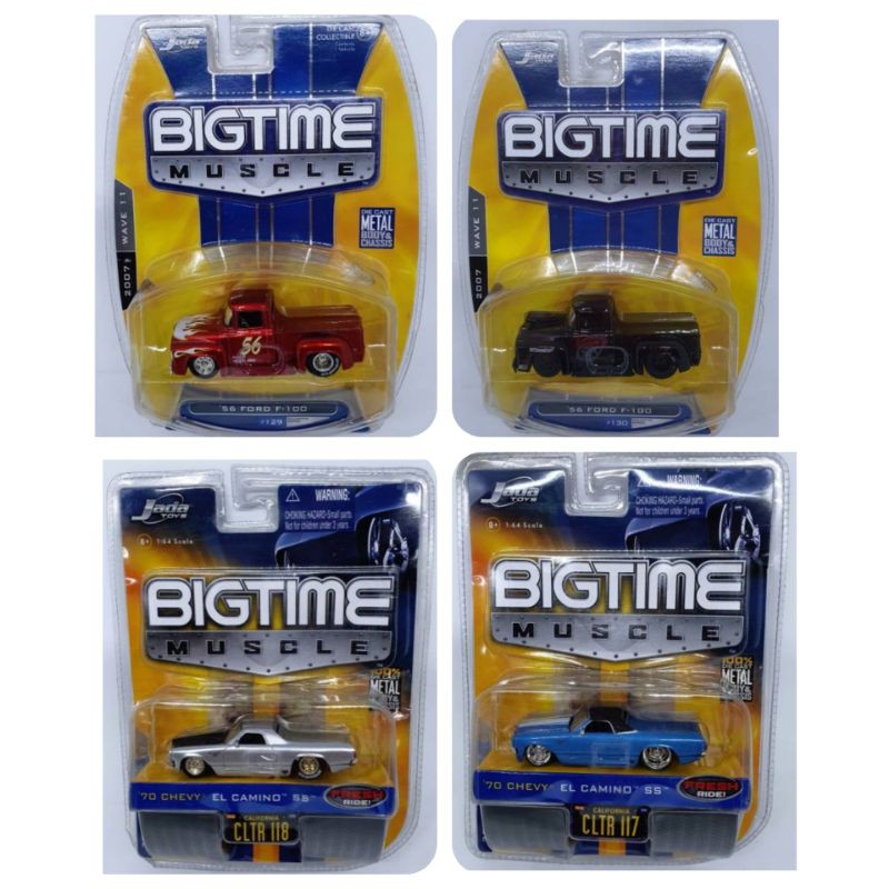 微型壓鑄汽車 Jada Big Time 比例 1:64 壓鑄汽車展示