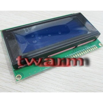 TW13545 / Arduino LCD 2004 2004A 20x4 20*4藍底白字 液晶顯示模組 (5V)