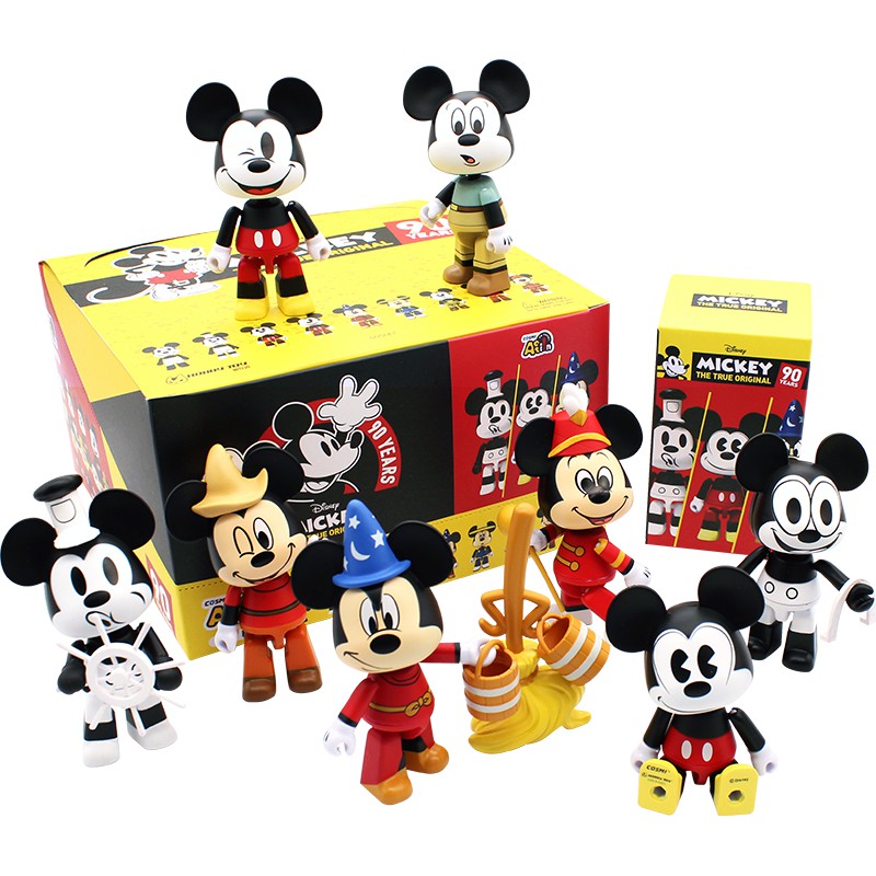 COSMI Action Disney 米奇90週年 全九款 一中盒 1M(8cm) 【哈玩具】