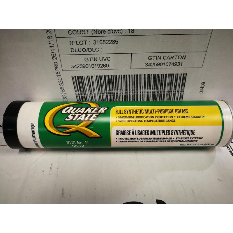 《油工坊》Quaker State FULL SYNTHETIC 全合成 工業用 高溫 黃油 牛油 軸承 底盤 傳動 蝦皮購物