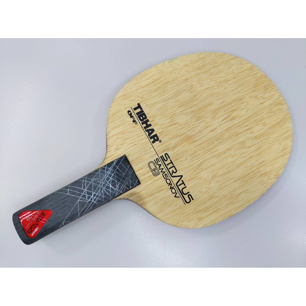 Raquette De Ping-pong Tibhar Samsonov Stratus CB - Forme Concave, 7 Plis Bois/kevlar/carbone, ~85g