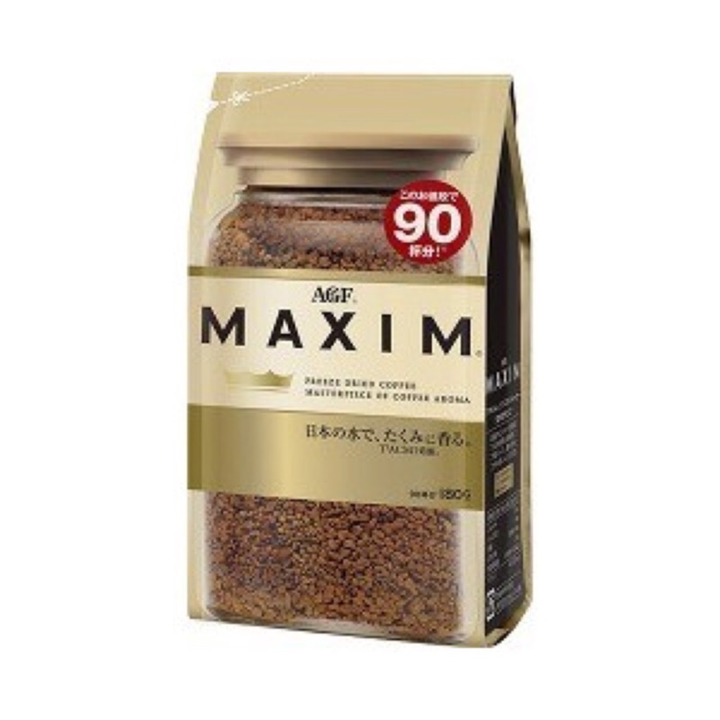 日本 AGF MAXIM 箴言金香醇 即溶咖啡 補充包 180g