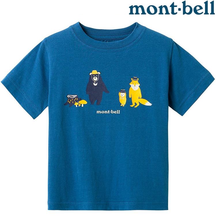 Mont-Bell Cotton T Kid's 兒童款 休閒棉T 蘑菇熊狐狸 2104662