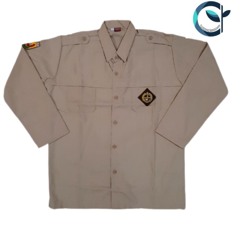 中學高中女童軍長袖屏障高級材料最優質的制服