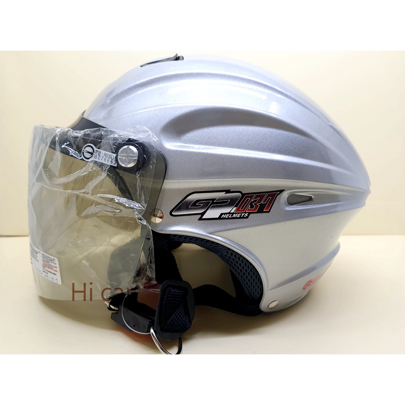 GP5 A-039 A039 附鏡片 銀色 一般版/加大版 全可拆 雪帽 半罩式安全帽 安全帽