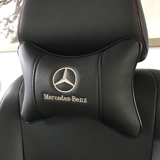 賓士|賓士|BENZ|真皮頭枕|汽車竹炭護頸枕|車用保健枕|CLASS|AMG|C300|W205|250|w 小旭車品