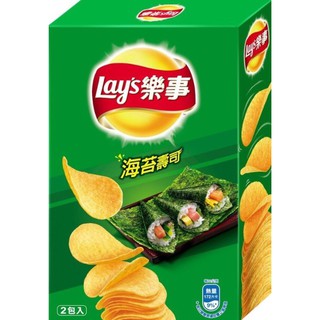 [MIT餅乾屋]樂事波卡洋芋片經濟包(2條入)-海苔