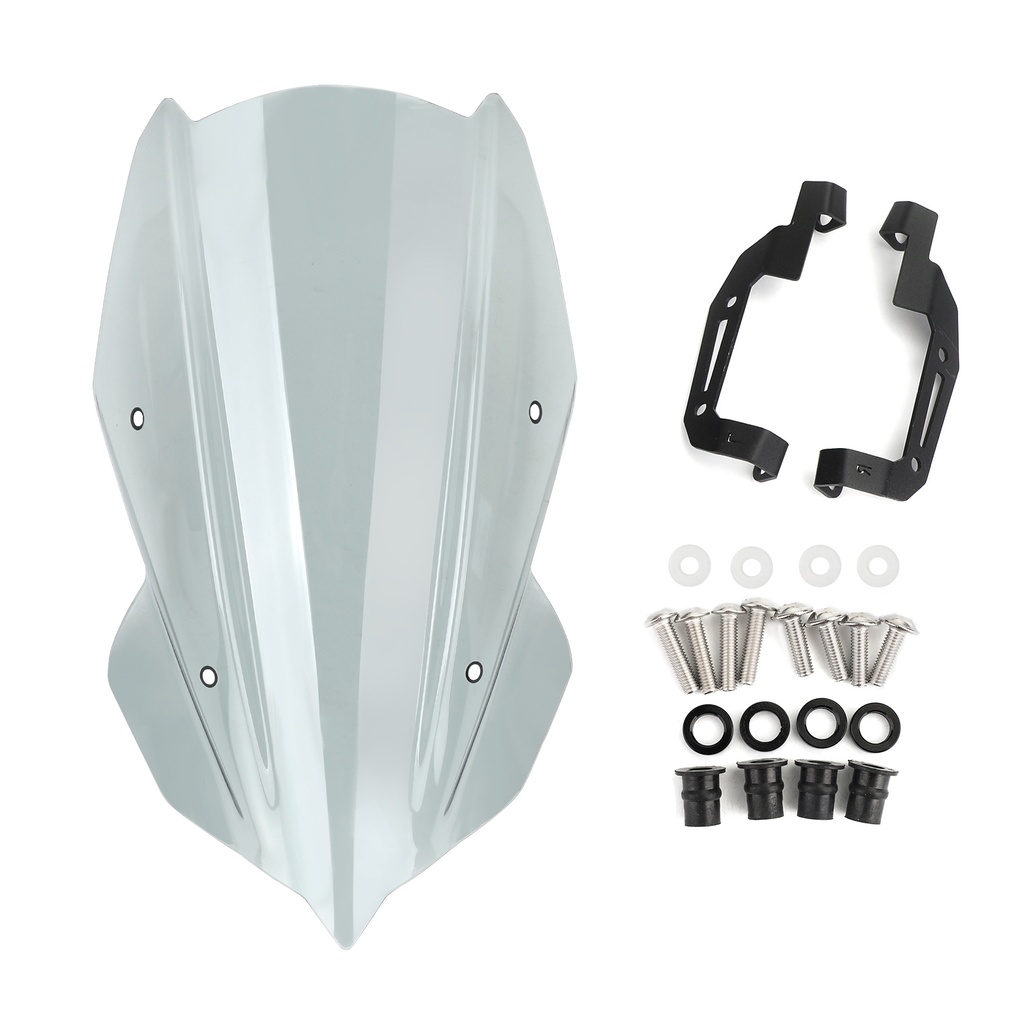 Kawasaki Z400 2019-2020 ABS抗壓擋風鏡（含支架）灰色-極限超快感