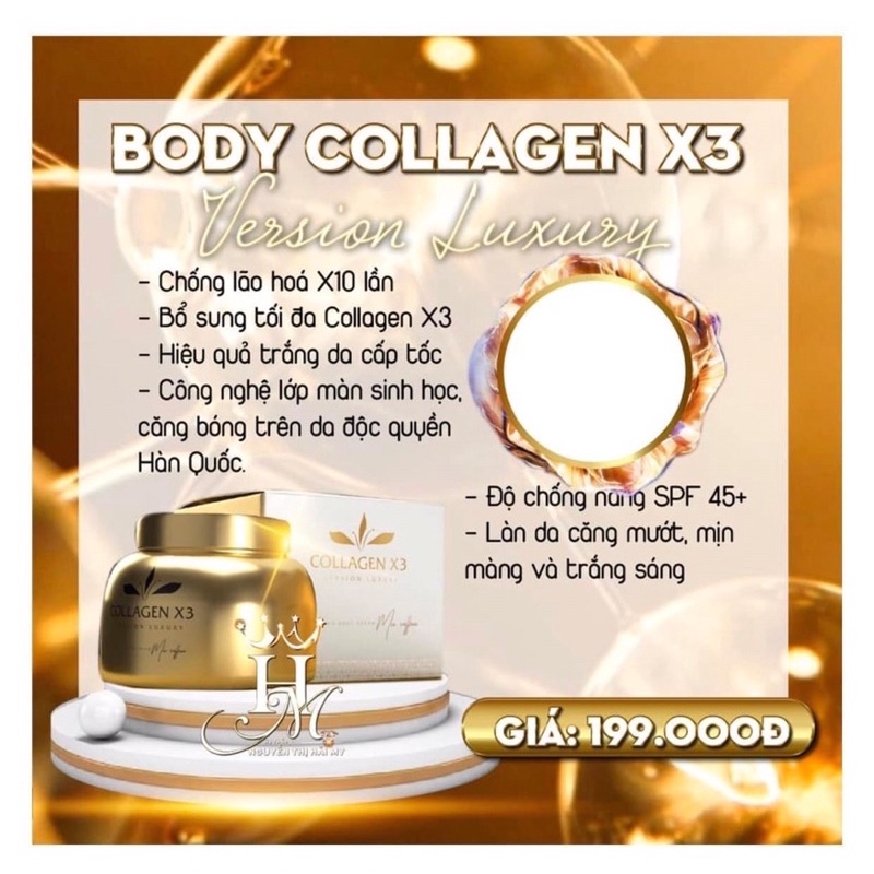 Kem Body Luxury Collagen x3 Chính Hãng Đông Anh