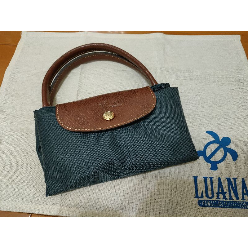 二手 Longchamp  短把折疊小水餃包