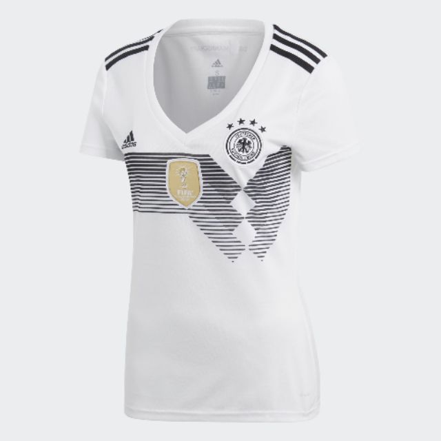 愛迪達2018世界盃足球球衣adidas 德國隊德國主場足球服上衣球迷版女修身舒適透氣 蝦皮購物