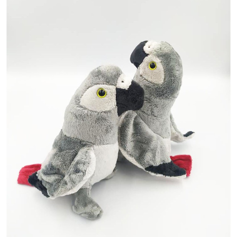 德國 灰鸚鵡娃娃 絨毛玩偶 布偶 鳥娃娃 鸚鵡 灰鷹 ~ 100%實拍 少有款式
