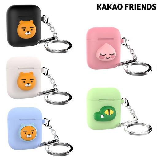 特價│AirPods 矽膠 耳機殼│KAKAO FRIENDS 吊環版 RYAN 保護套│z8772