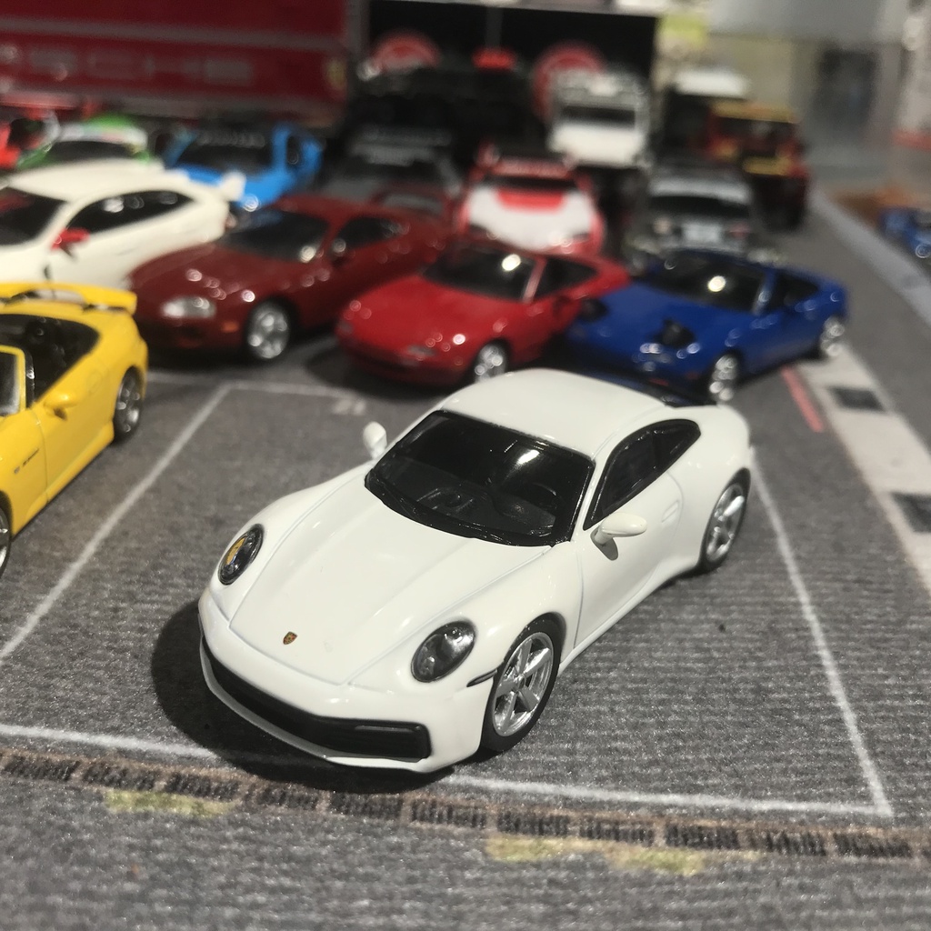 免運 MINI GT Porsche 911 992 Carrera S 白 保時捷 380 1:64 模型車 小汽車