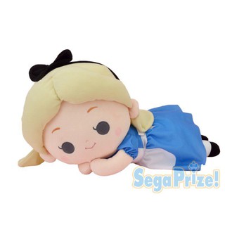 日版 愛麗絲 趴姿 睡眠 娃娃 玩偶 SEGA 景品 40公分 愛麗絲夢遊仙境 迪士尼 公主