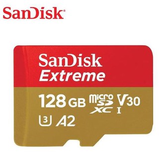 【記憶卡】Sandisk MSD Extrem 128G 160/90 A2 4K記憶卡 U3等級 臺灣公司貨展碁代理