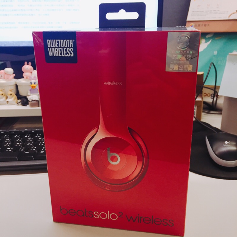 Beats solo2 wireless 耳罩式藍牙耳機 紅 全新 先創原廠貨