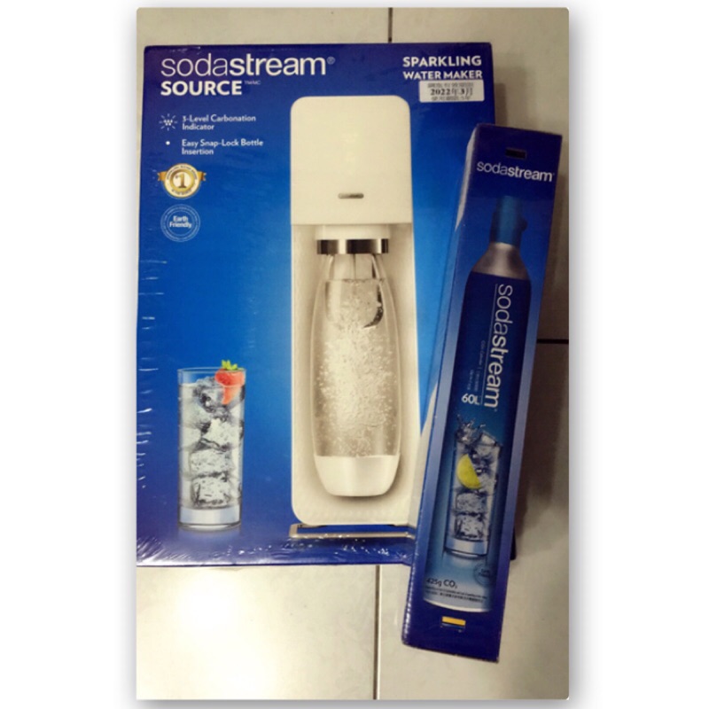 Sodastream Source氣泡水機（鋼瓶X2)