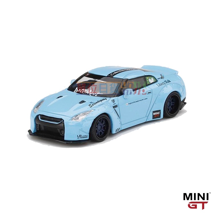 『 單位日貨 』絕版 正版 MINI GT 1/64 #184 澳門限定版 LB Works  Nissan GT-R