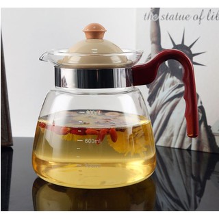 【恰米小舖】玻璃茶具 花茶壺 泡茶壺 沖泡壺 咖啡壺 造型壺 大容量 1000ml