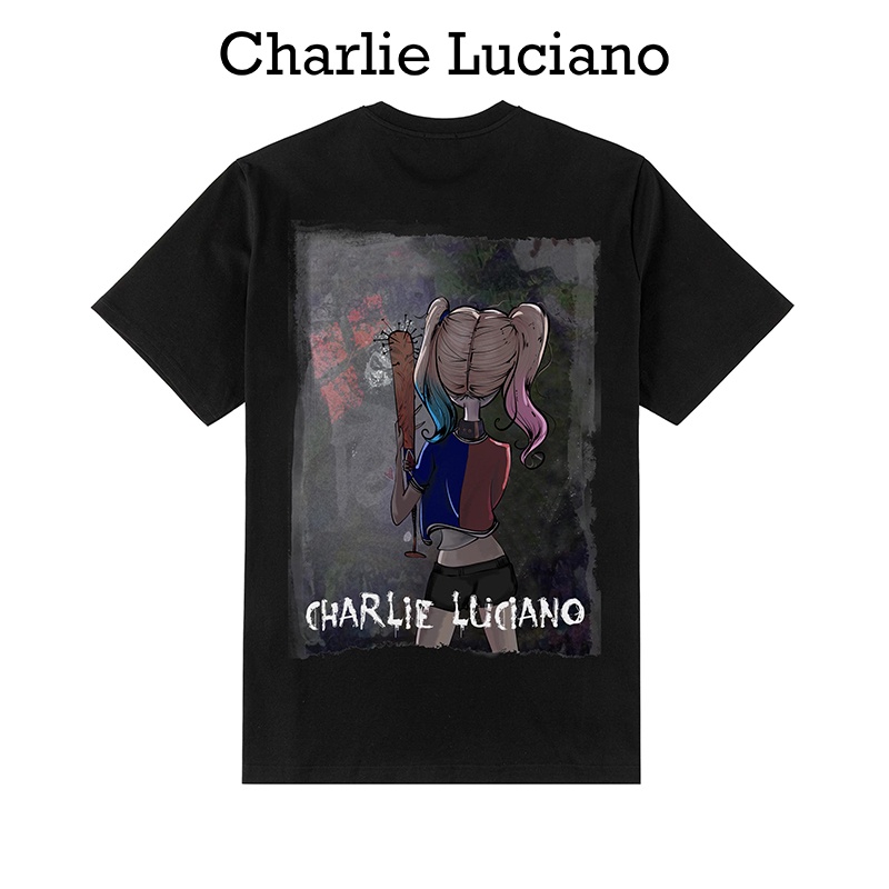 Charlie Luciano小丑女個性短袖T恤男潮全新夏季情侶半袖