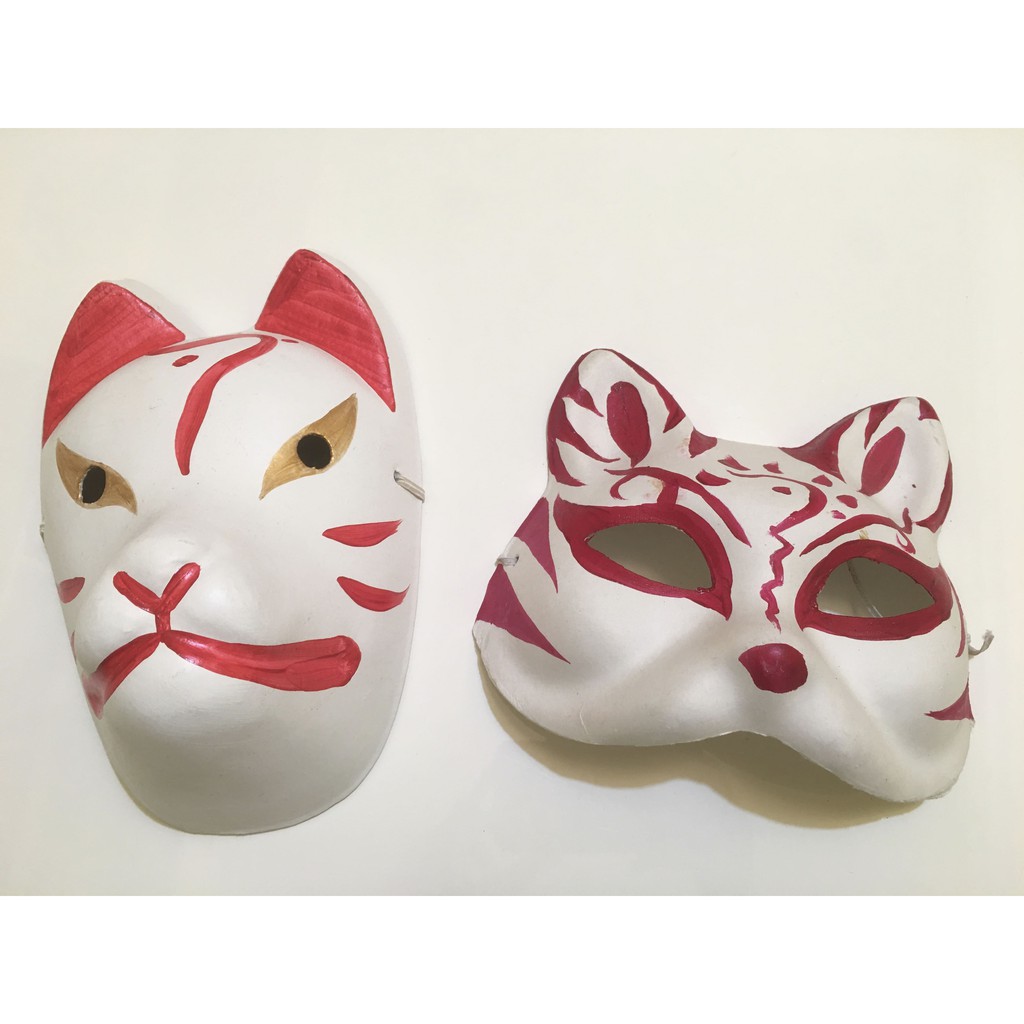 Cosplay小道具 日本妖狐面具夏目友人帳狐狸面具狐面神社祭典神明的使者cos 角色扮演 蝦皮購物