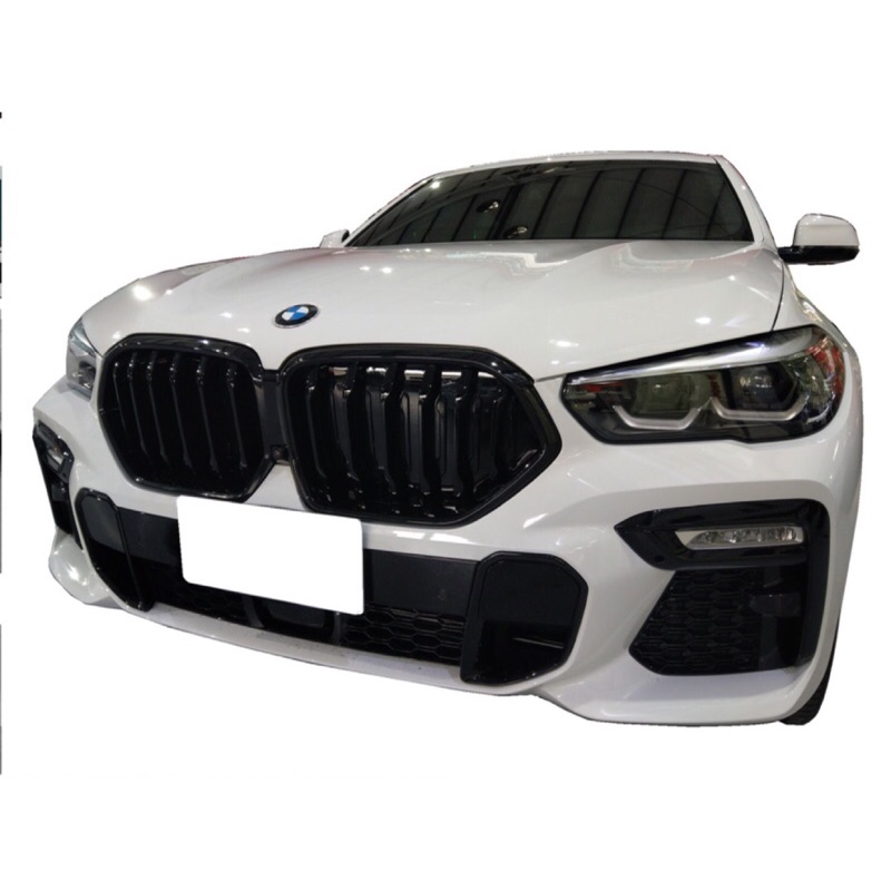 FOR 寶馬 BMW G06 X6 2020+ M-Performance 亮黑水箱罩 水箱護照 鼻頭 無夜視功能
