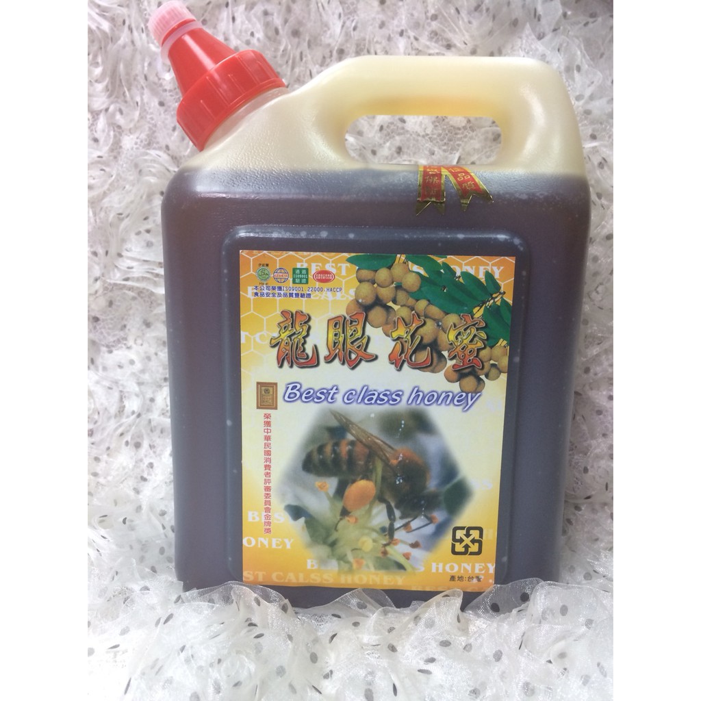 龍眼蜂蜜 龍眼花蜜 龍眼蜜 蜂蜜 一瓶 (3kg=5台斤)(免運費)【Mia Shop】