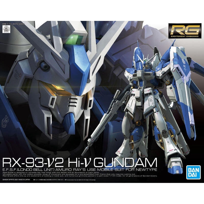 [BANDAI正品] 1/144 RG 36 Hi-nu 鋼彈 海牛 RX-93-V2 Hi-V GUNDAM