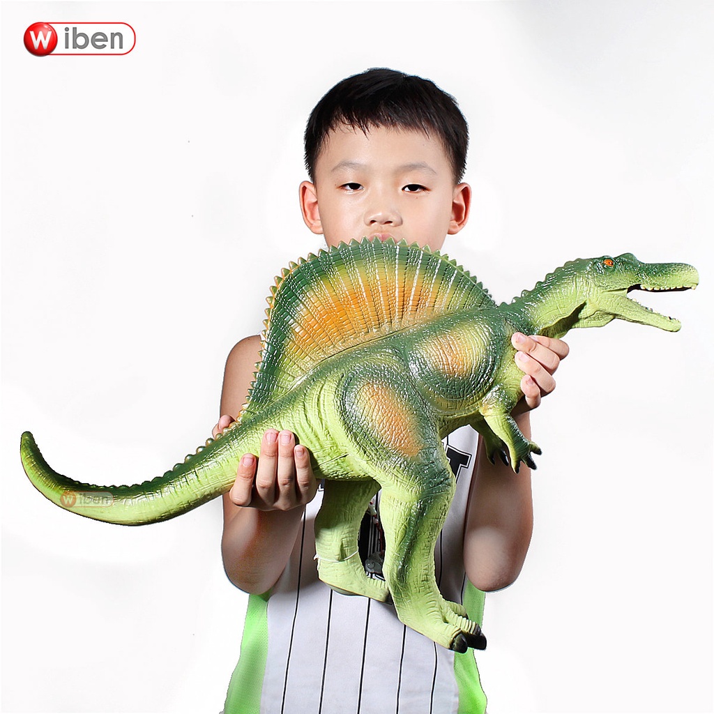 恐龍玩具侏羅紀棘背龍模型軟膠棘龍恐龍玩具超大號仿真動物男孩生日禮物