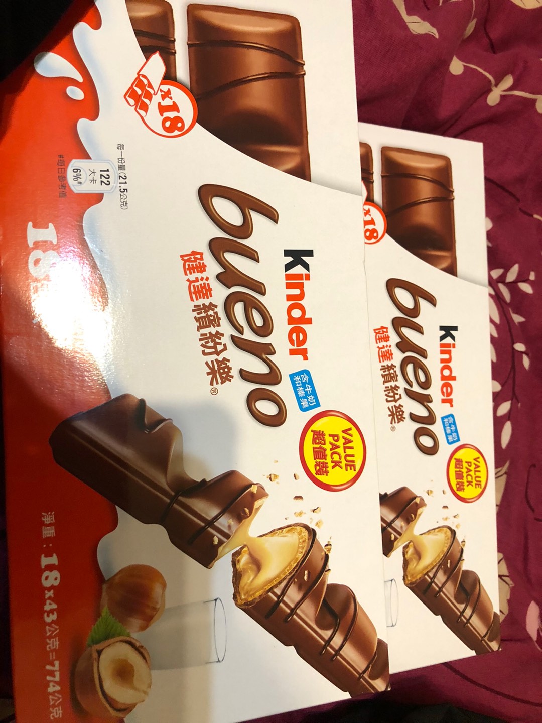 代購 Costco 好事多好市多kinder 健達繽紛樂巧克力 一箱原箱寄出 一盒重924公克 蝦皮購物