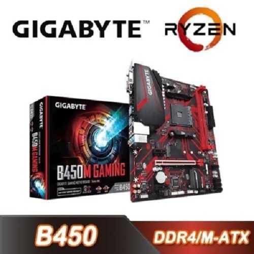 技嘉b450m Gaming 電競主機板am4腳位amd B450 M 2 Dvi Hdmi D Sub Rgb 蝦皮購物