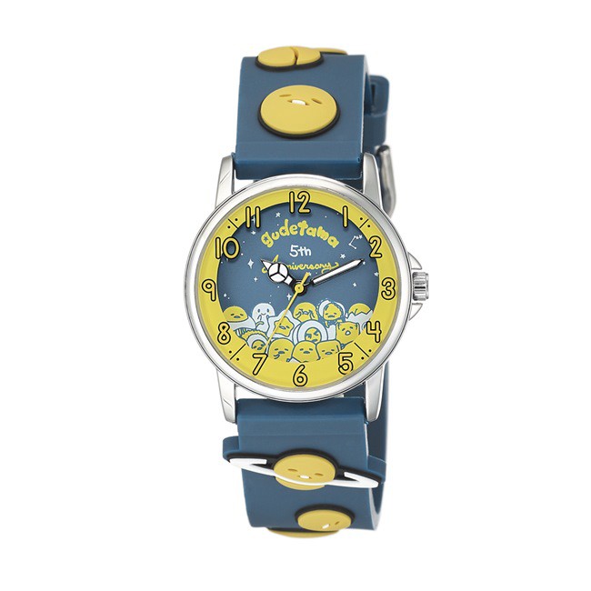 [時間達人] 三麗鷗授權蛋黃哥五週年紀念手錶 蛋黃哥手錶 藍、黃 KT070LWYY KT070LWYN附贈小吊飾一個點