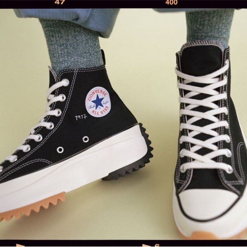 black run star hike converse jw anderson