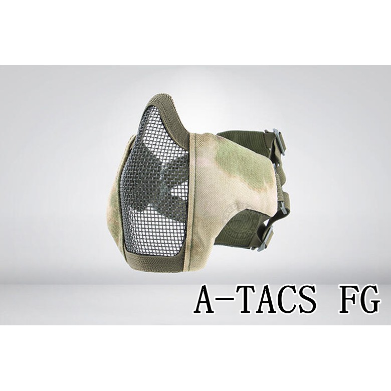 台南 武星級 CM1 武士 半罩式 A-TACS FG ( 護目鏡眼罩防護罩面罩面具口罩護嘴護具防彈頭套鳥嘴射擊生存遊戲