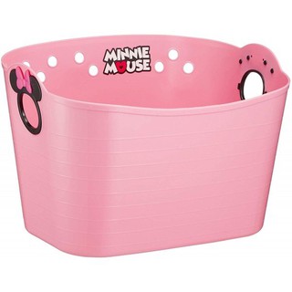 🔧迪士尼 Disney 米妮 Minnie SQ16 塑膠置物籃 (10L/粉色) 日本製 收納籃 洗衣籃 玩具收納
